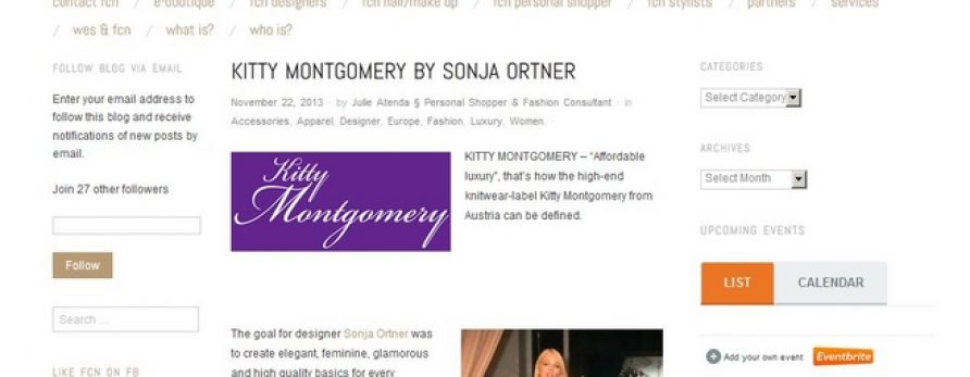 KITTY MONTGOMERY FEATURED ON THE FASHION CONSULTING NETWORK FASHION BLOG