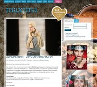 KITTY MONTGOMERY FEATURED IN THE MAXIMA MAGAZINE ONLINE