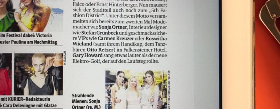 Kitty Montgomery featured in the “Kurier” newspaper